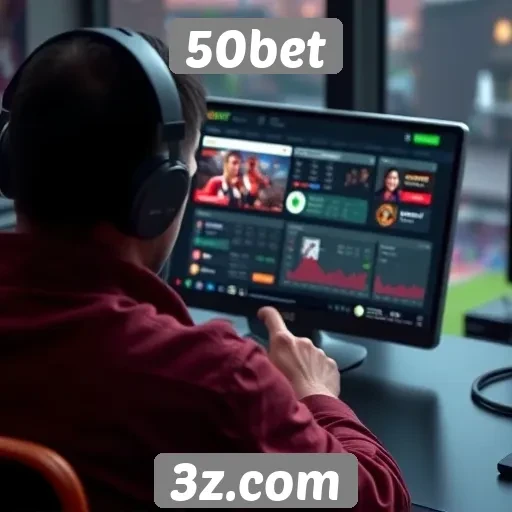 Acessibilidade e interface do site 50bet