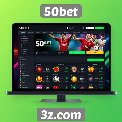 Interface do usuário do site 50bet avaliada